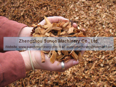 drying wood chips for burning