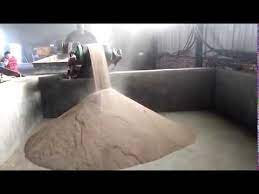 Dried River Sand by sand dryer, 