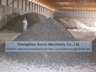 dried chicken manure out of small chicken manure dryer,