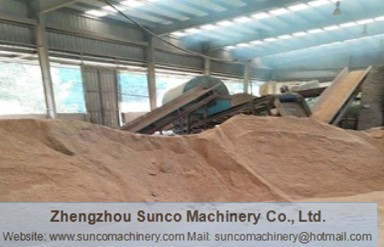 dried sawdust by rotary drum dryer,